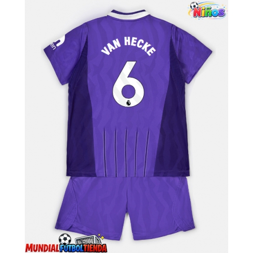 Camiseta Tottenham Hotspur Jan Paul van Hecke #6 Tercera Equipación Replica 2026-27 para niños mangas cortas (+ Pantalones cortos)